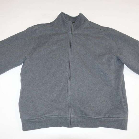 L.L. Bean Katahdin Iron Works Men's Sherpa Lined Sweatshirt Jacket Large Gray L - Picture 1 of 8